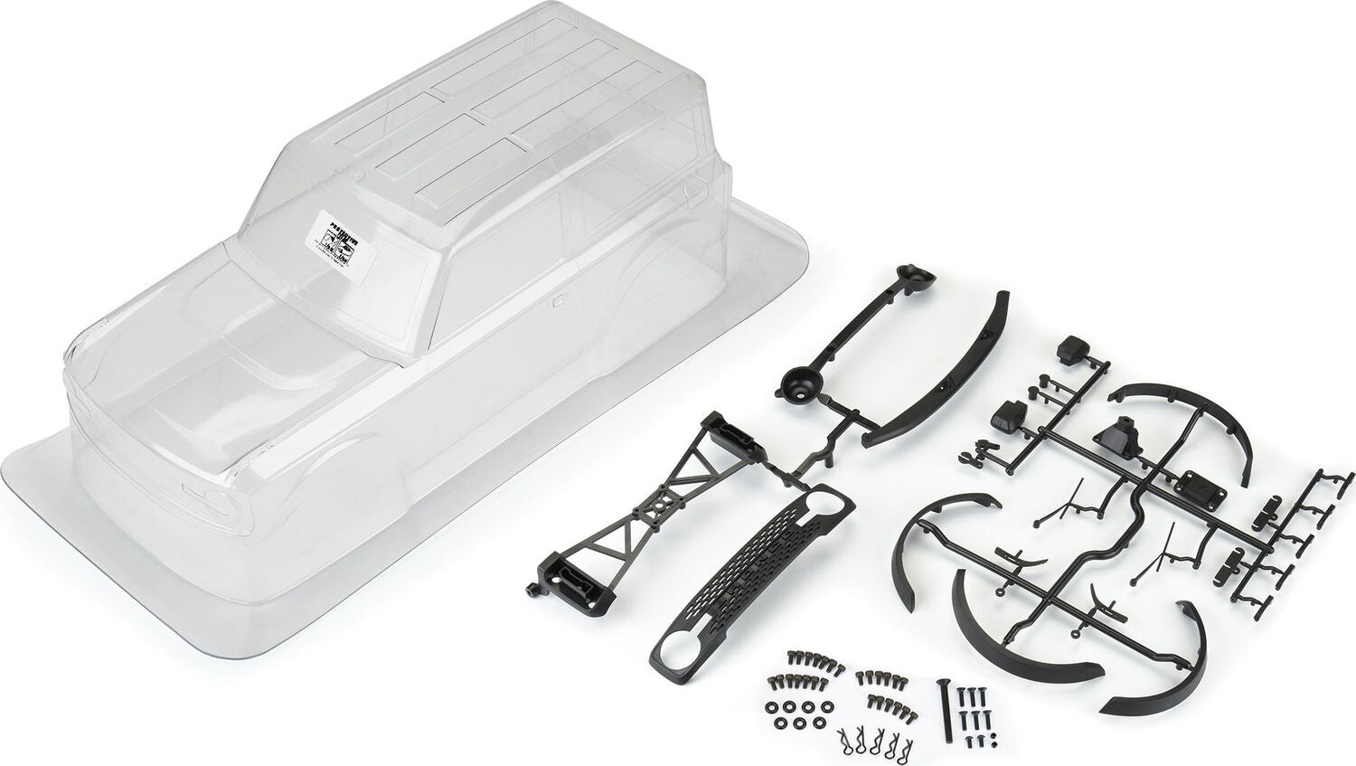 1/10 2021 Ford Bronco Clear Body Set 11.4" Wheelbase: Crawlers